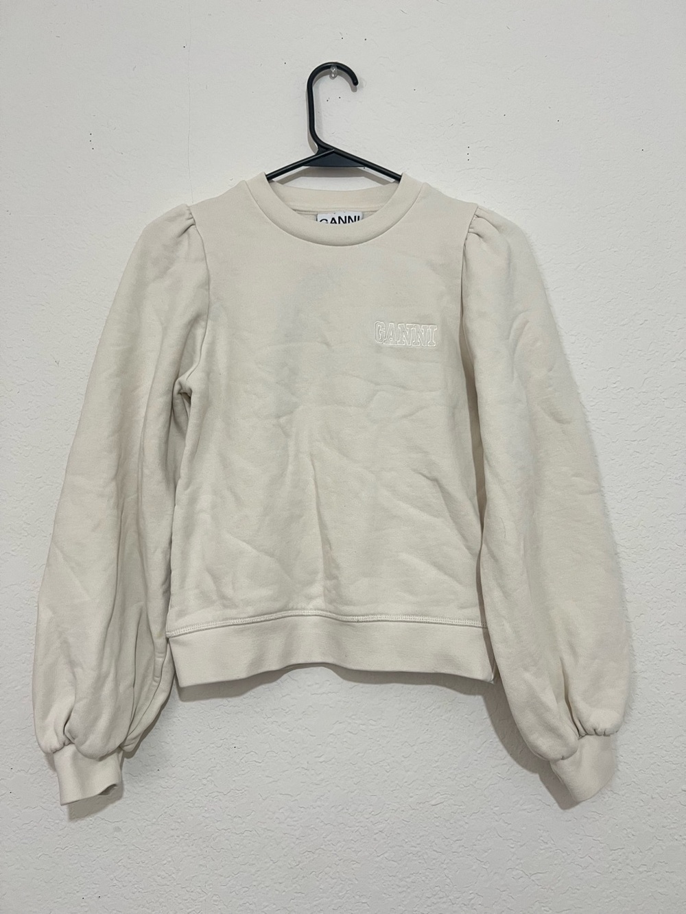 Ganni Off white Sweatshirt Size XS
